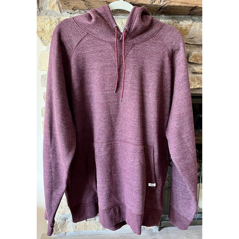 DSG Men's 2XL XXL Burgundy Pullover Fleece Hoodie Sweatshirt Dick’s Sporting